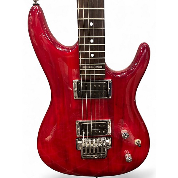 Used Ibanez JS100 Joe Satriani Signature TRANS RED Solid Body Electric Guitar
