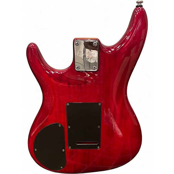 Used Ibanez JS100 Joe Satriani Signature TRANS RED Solid Body Electric Guitar