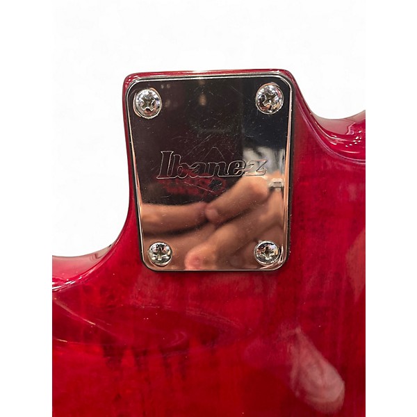 Used Ibanez JS100 Joe Satriani Signature TRANS RED Solid Body Electric Guitar