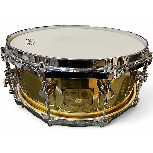 Used SONOR 14in SIGNATURE SERIES HORST LINK BELL BRASS Drum