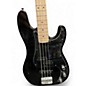 Used Squier Affinity Precision Bass Black Electric Bass Guitar