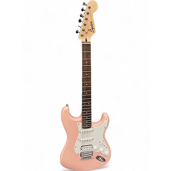 Used Squier Bullet Stratocaster HSS Shell Pink Solid Body Electric Guitar