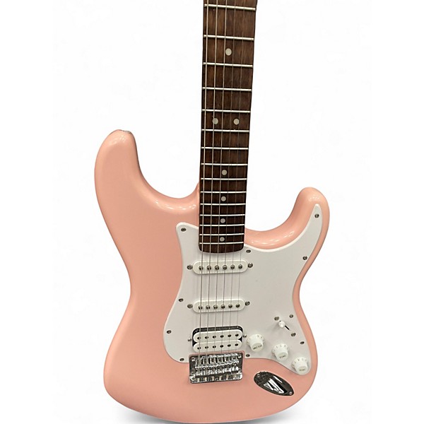 Used Squier Bullet Stratocaster HSS Shell Pink Solid Body Electric Guitar