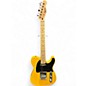 Used Squier Telecaster Black and Yellow Solid Body Electric Guitar thumbnail