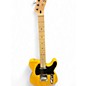 Used Squier Telecaster Black and Yellow Solid Body Electric Guitar