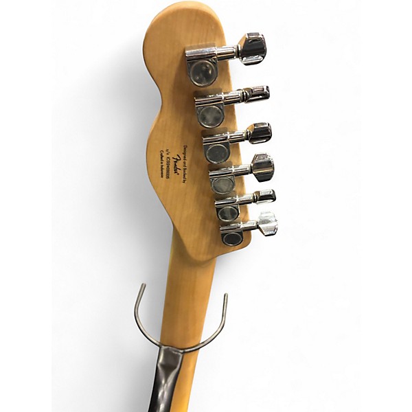 Used Squier Telecaster Black and Yellow Solid Body Electric Guitar
