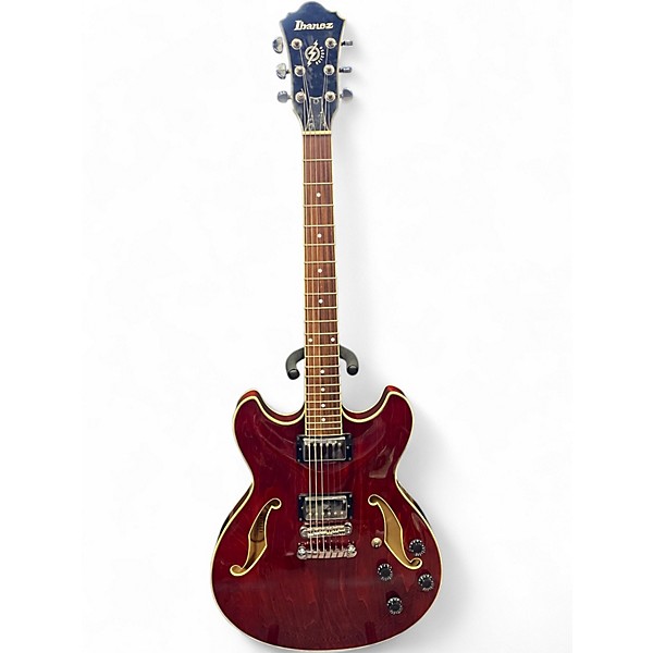 Used Ibanez AS73 Artcore TRANSPARENT CHERRY RED Hollow Body Electric Guitar
