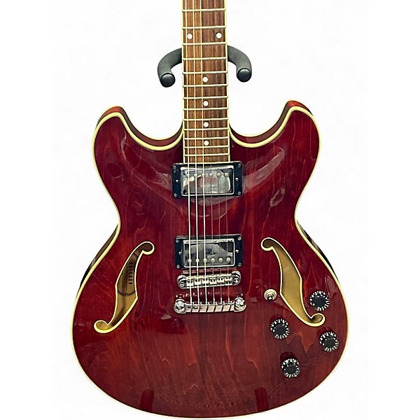 Used Ibanez AS73 Artcore TRANSPARENT CHERRY RED Hollow Body Electric Guitar