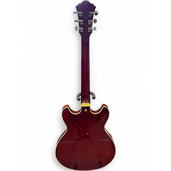 Used Ibanez AS73 Artcore TRANSPARENT CHERRY RED Hollow Body Electric Guitar