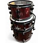 Used Ludwig 4 Piece Questlove Pocket Kit red sparkle Drum Kit