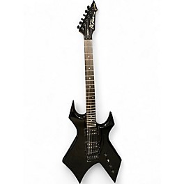 Used B.C. Rich Stranger Things "Eddie's" Inspired NJ Series Warlock Black Solid Body Electric Guitar