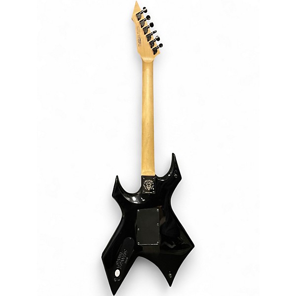 Used B.C. Rich Stranger Things "Eddie's" Inspired NJ Series Warlock Black Solid Body Electric Guitar