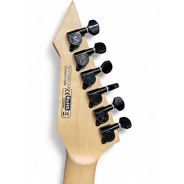 Used B.C. Rich Stranger Things "Eddie's" Inspired NJ Series Warlock Black Solid Body Electric Guitar