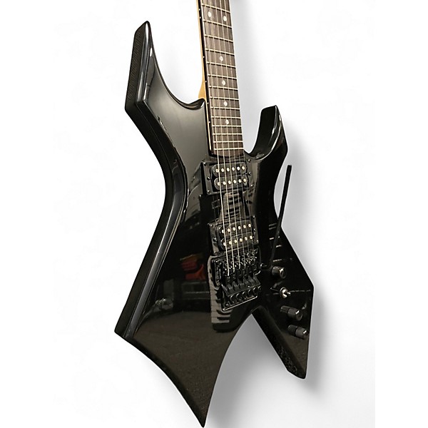 Used B.C. Rich Stranger Things "Eddie's" Inspired NJ Series Warlock Black Solid Body Electric Guitar