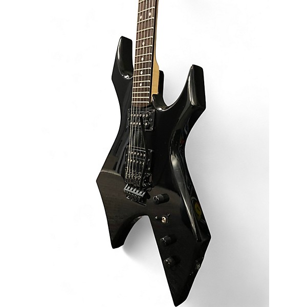Used B.C. Rich Stranger Things "Eddie's" Inspired NJ Series Warlock Black Solid Body Electric Guitar