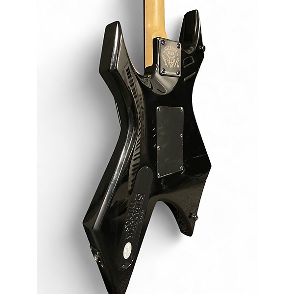 Used B.C. Rich Stranger Things "Eddie's" Inspired NJ Series Warlock Black Solid Body Electric Guitar