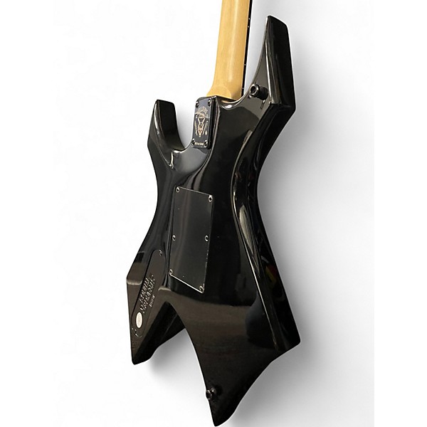 Used B.C. Rich Stranger Things "Eddie's" Inspired NJ Series Warlock Black Solid Body Electric Guitar