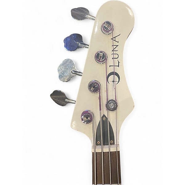 Used Luna Paz Lenchantin Signature Alpine White Electric Bass Guitar