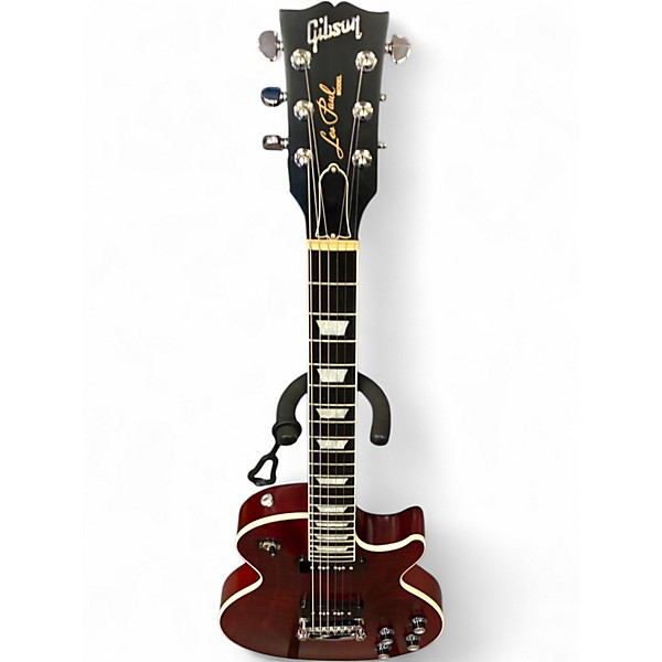 Used 2018 Gibson Les Paul Classic Player Plus Wine Red Solid Body Electric Guitar