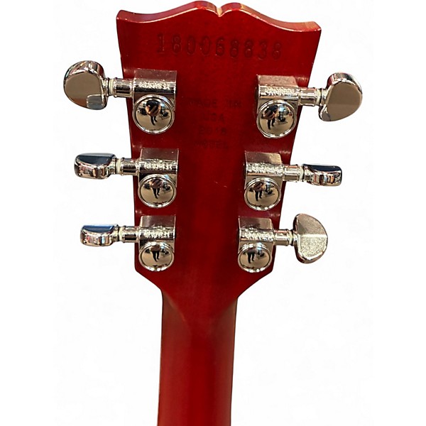 Used 2018 Gibson Les Paul Classic Player Plus Wine Red Solid Body Electric Guitar