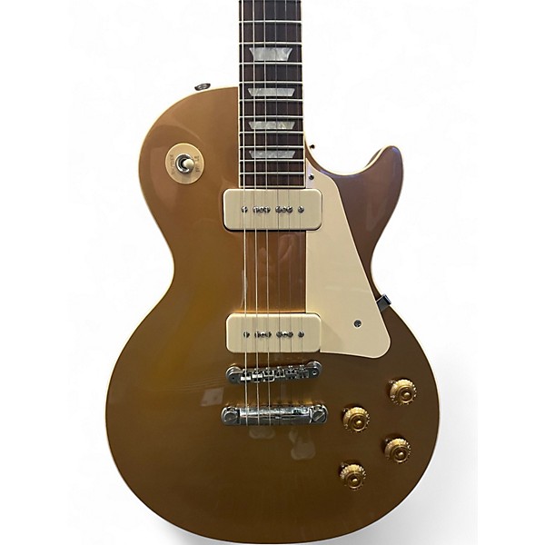 Used Gibson Les Paul Standard Gold Top Solid Body Electric Guitar
