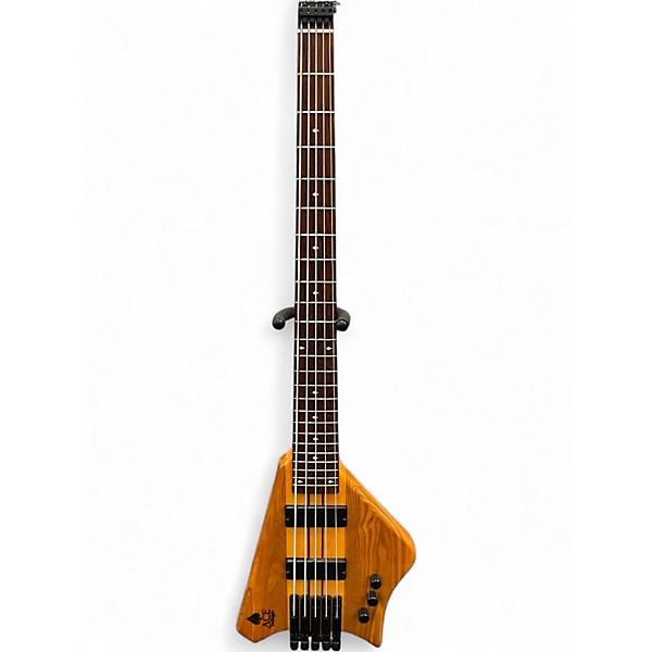 Used Bootleg Guitars Ace 5 String Natural Electric Bass Guitar