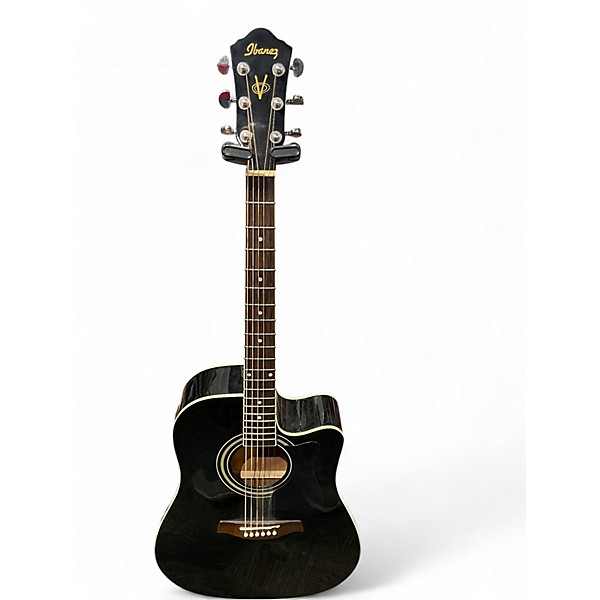 Used Ibanez V70CE Black Acoustic Electric Guitar