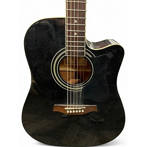Used Ibanez V70CE Black Acoustic Electric Guitar