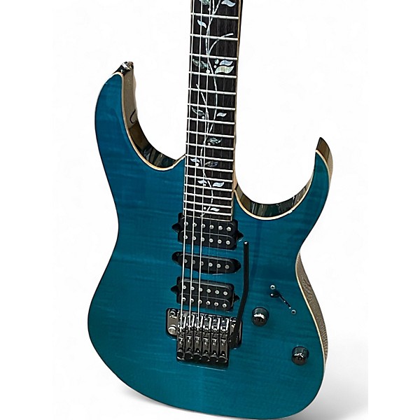 Used Ibanez RG8570Z CRA Blue Solid Body Electric Guitar