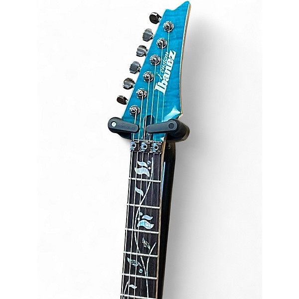 Used Ibanez RG8570Z CRA Blue Solid Body Electric Guitar