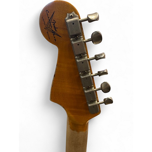 Used 2023 Fender Custom Shop Dual Mag II Strat Super Heavy Relic Aged 3 Color Sunburst Solid Body Electric Guitar
