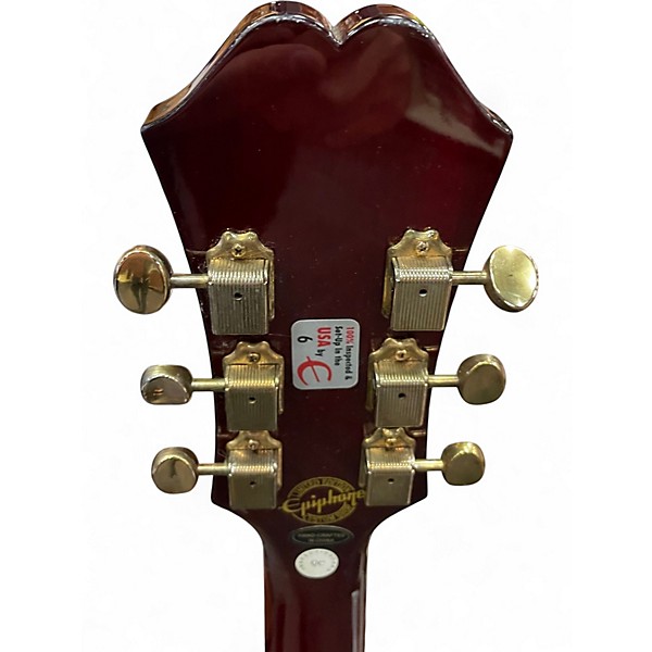 Used Epiphone Riviera P93 Wine Red Hollow Body Electric Guitar