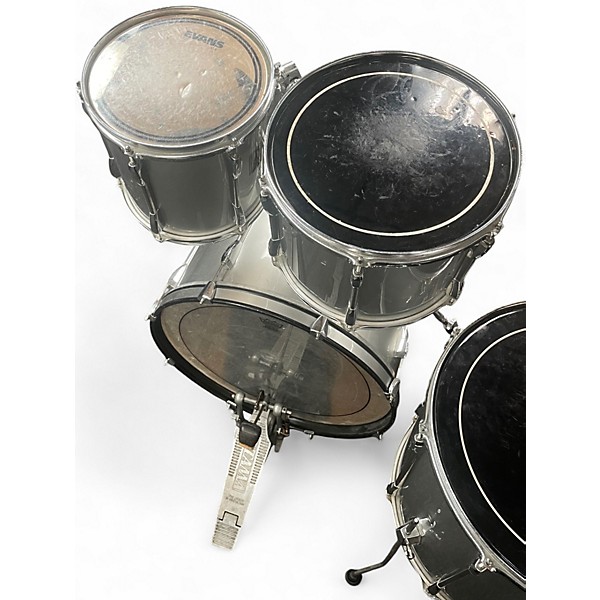 Used Pearl 4 Piece Export GREY Drum Kit