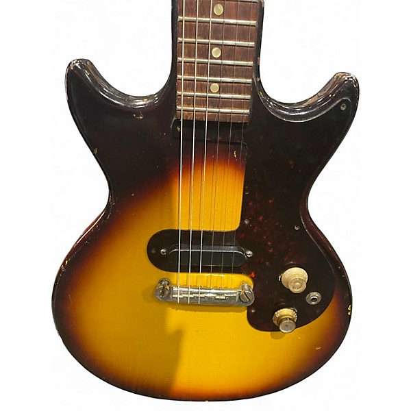 Vintage 1963 Epiphone Olympic Sunburst Solid Body Electric Guitar