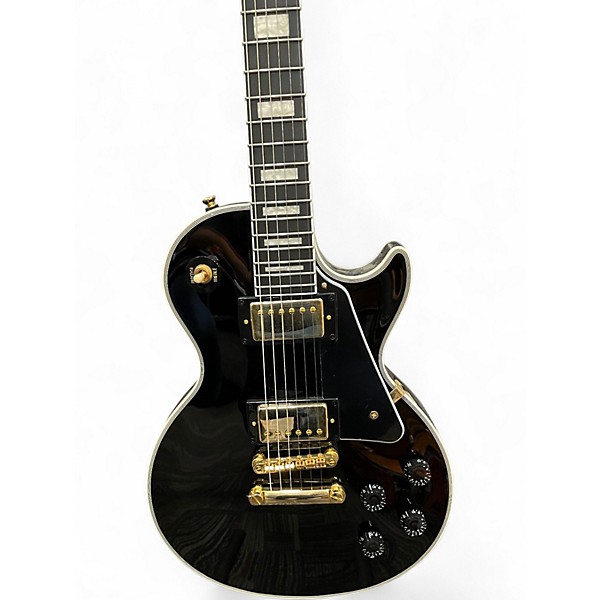 Used Epiphone Les Paul Custom Ebony Solid Body Electric Guitar