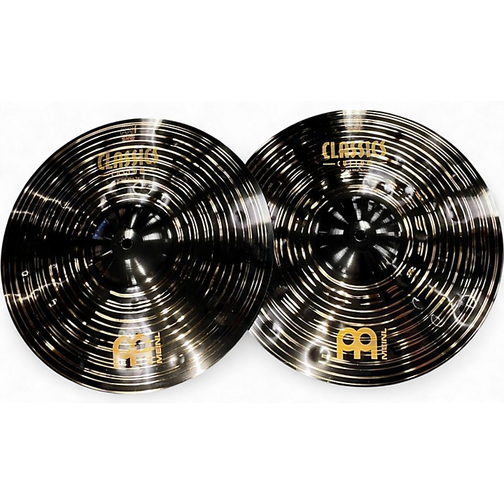Used MEINL 14in Customs Classic Dark Hi Hat Pair Cymbal 33