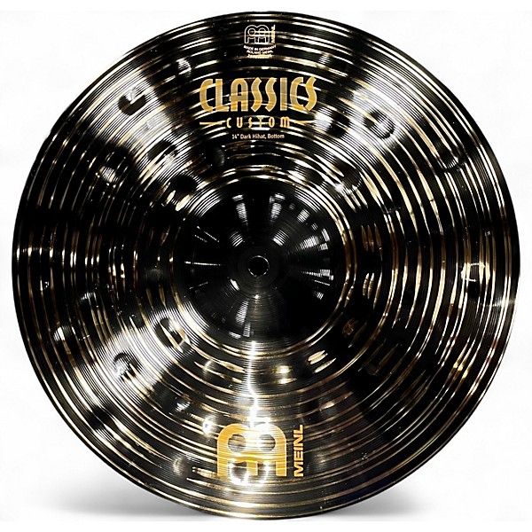 Used MEINL 14in Customs Classic Dark Hi Hat Pair Cymbal