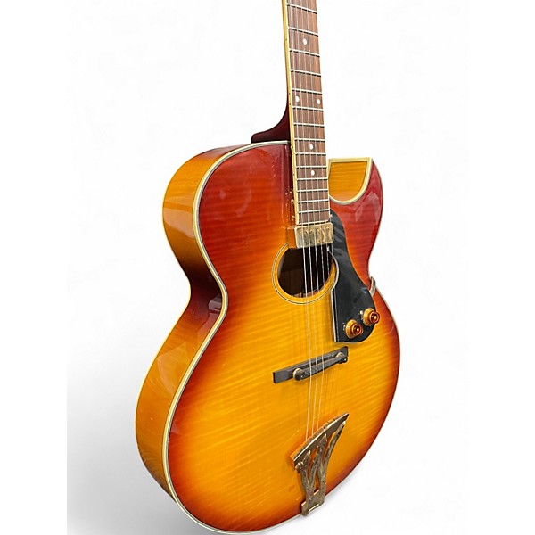 Used Washburn J4 Sunburst Hollow Body Electric Guitar