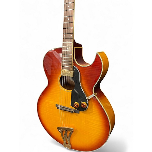 Used Washburn J4 Sunburst Hollow Body Electric Guitar