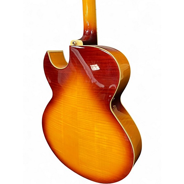 Used Washburn J4 Sunburst Hollow Body Electric Guitar