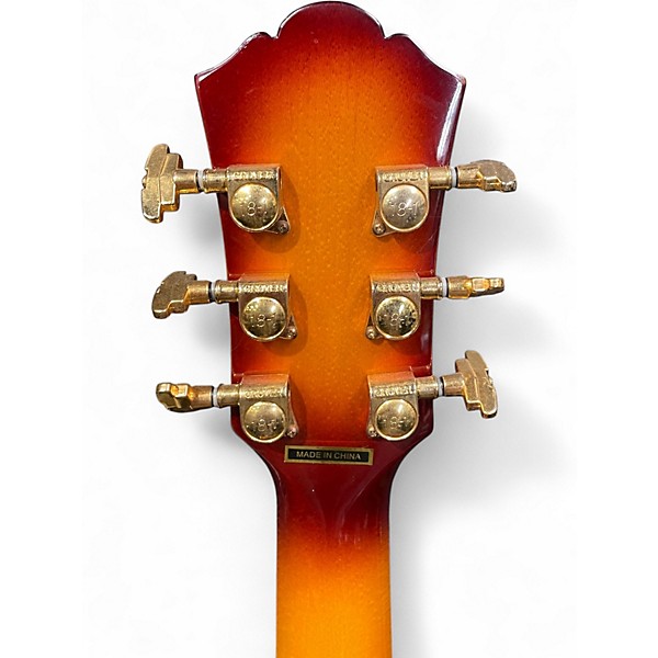 Used Washburn J4 Sunburst Hollow Body Electric Guitar
