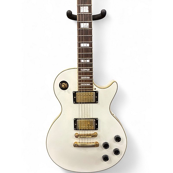 Used Epiphone Les Paul Custom Alpine White Solid Body Electric Guitar
