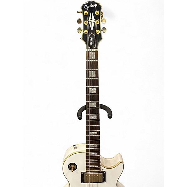 Used Epiphone Les Paul Custom Alpine White Solid Body Electric Guitar