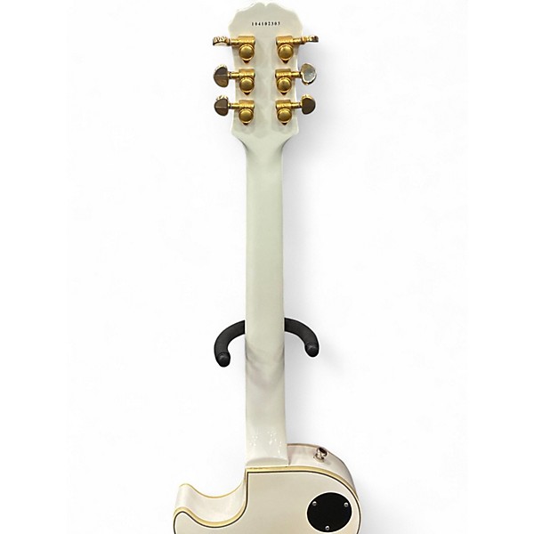 Used Epiphone Les Paul Custom Alpine White Solid Body Electric Guitar