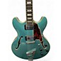 Used D'Angelico Premier Series DC Turquoise Hollow Body Electric Guitar