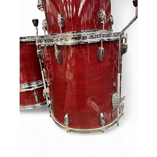 Used Pearl 5 Piece Export Red Drum Kit