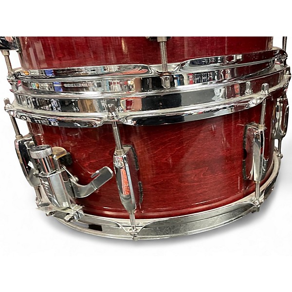 Used Pearl 5 Piece Export Red Drum Kit