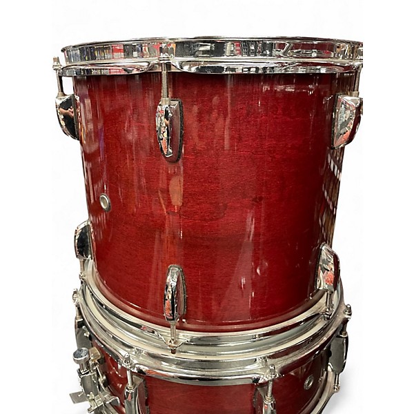 Used Pearl 5 Piece Export Red Drum Kit