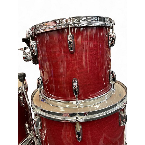 Used Pearl 5 Piece Export Red Drum Kit