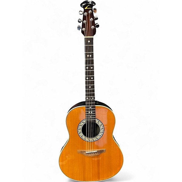 Used 1970s Ovation 1112 Natural Acoustic Electric Guitar